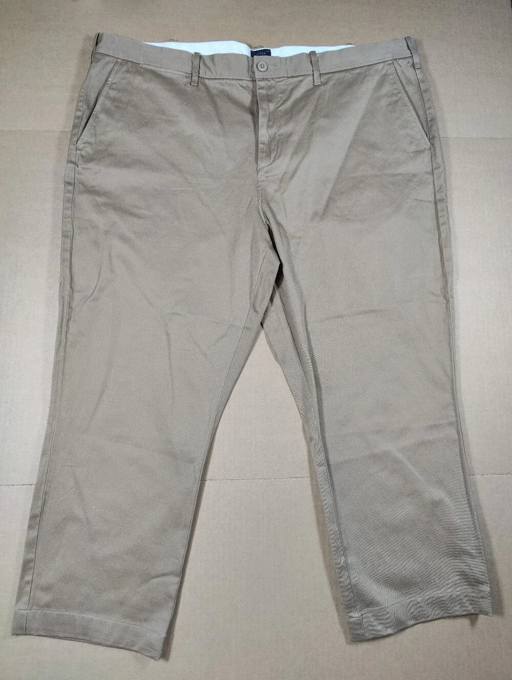 NWT J.Crew Lot Of 2 Broken-In Brown Beige 770 Straight Cotton Chinos Sz 42Wx25L